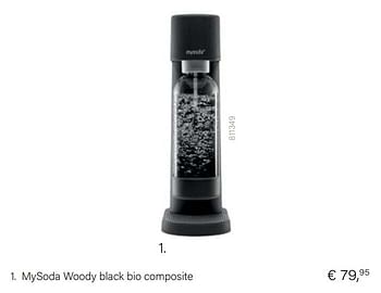 Aanbiedingen Mysoda woody black bio composite - Mysoda - Geldig van 21/05/2021 tot 30/06/2021 bij Multi Bazar