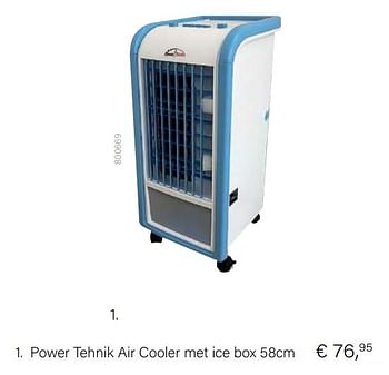 Aanbiedingen Power tehnik air cooler met ice box - Huismerk - Multi Bazar - Geldig van 21/05/2021 tot 30/06/2021 bij Multi Bazar