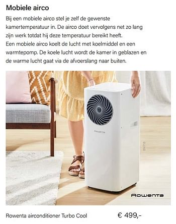 Aanbiedingen Rowenta airconditioner turbo cool - Rowenta - Geldig van 21/05/2021 tot 30/06/2021 bij Multi Bazar