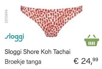 Aanbiedingen Sloggi shore koh tachai broekje tanga - Sloggi - Geldig van 21/05/2021 tot 30/06/2021 bij Multi Bazar