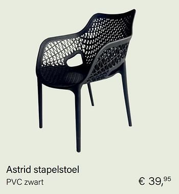 Aanbiedingen Astrid stapelstoel - Huismerk - Multi Bazar - Geldig van 21/05/2021 tot 30/06/2021 bij Multi Bazar