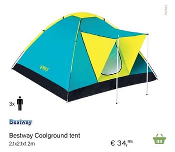 Aanbiedingen Bestway coolground tent - BestWay - Geldig van 21/05/2021 tot 30/06/2021 bij Multi Bazar