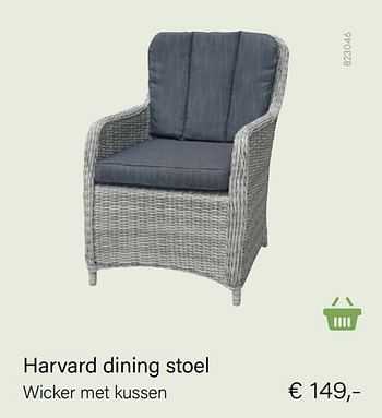 Aanbiedingen Harvard dining stoel - Huismerk - Multi Bazar - Geldig van 21/05/2021 tot 30/06/2021 bij Multi Bazar