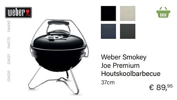 Aanbiedingen Weber smokey joe premium houtskoolbarbecue - Weber - Geldig van 21/05/2021 tot 30/06/2021 bij Multi Bazar