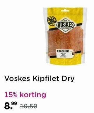 Aanbiedingen Voskes kipfilet dry - Voskes Voeders - Geldig van 16/05/2021 tot 24/05/2021 bij Plein