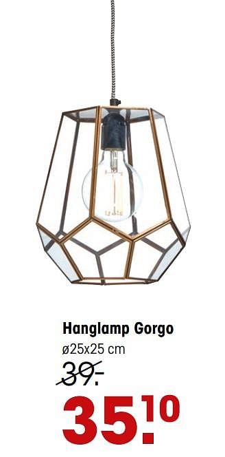 Aanbiedingen Hanglamp gorgo - Huismerk - Kwantum - Geldig van 24/05/2021 tot 06/06/2021 bij Kwantum