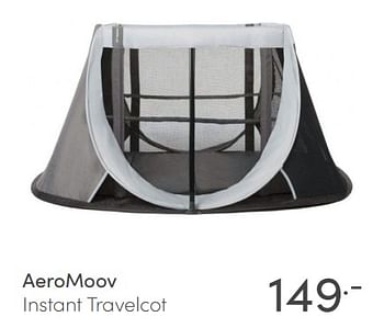 Aanbiedingen Aeromoov instant travelcot - Aeromoov - Geldig van 23/05/2021 tot 29/05/2021 bij Baby & Tiener Megastore