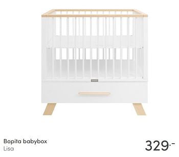 Aanbiedingen Bopita babybox lisa - Bopita - Geldig van 23/05/2021 tot 29/05/2021 bij Baby & Tiener Megastore
