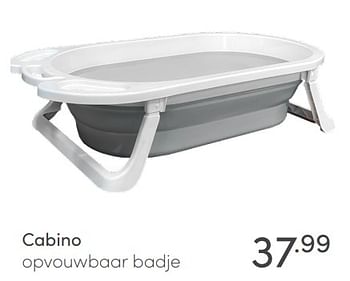 Aanbiedingen Cabino opvouwbaar badje - Cabino - Geldig van 23/05/2021 tot 29/05/2021 bij Baby & Tiener Megastore