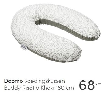 Aanbiedingen Doomo voedingskussen buddy risotto khaki - Doomoo - Geldig van 23/05/2021 tot 29/05/2021 bij Baby & Tiener Megastore