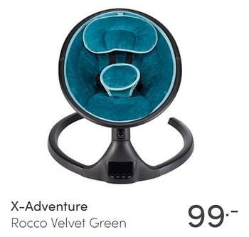 Aanbiedingen X-adventure rocco velvet green - Xadventure - Geldig van 23/05/2021 tot 29/05/2021 bij Baby & Tiener Megastore