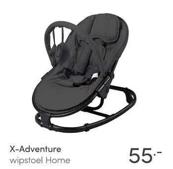 Aanbiedingen X-adventure wipstoel home - Xadventure - Geldig van 23/05/2021 tot 29/05/2021 bij Baby & Tiener Megastore