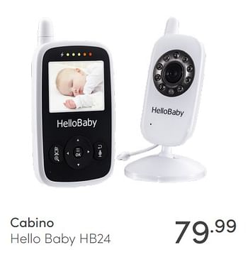 Aanbiedingen Cabino hello baby hb24 - Cabino - Geldig van 23/05/2021 tot 29/05/2021 bij Baby & Tiener Megastore
