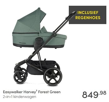 Aanbiedingen Easywalker harvey3 forest green 2-in-1 kinderwagen - Easywalker - Geldig van 23/05/2021 tot 29/05/2021 bij Baby & Tiener Megastore