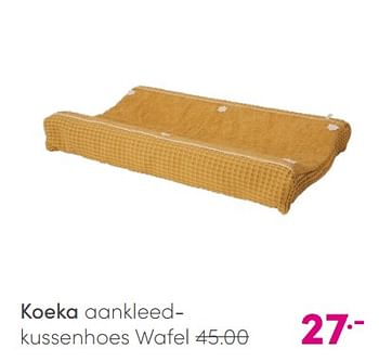 Aanbiedingen Koeka aankleedkussenhoes wafel - Koeka - Geldig van 23/05/2021 tot 29/05/2021 bij Baby & Tiener Megastore