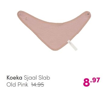 Aanbiedingen Koeka sjaal slab old pink - Koeka - Geldig van 23/05/2021 tot 29/05/2021 bij Baby & Tiener Megastore