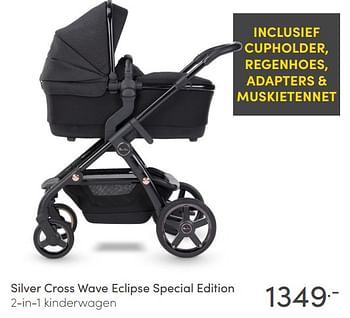 Aanbiedingen Silver cross wave eclipse special edition 2-in-1 kinderwagen - Silver Cross - Geldig van 23/05/2021 tot 29/05/2021 bij Baby & Tiener Megastore