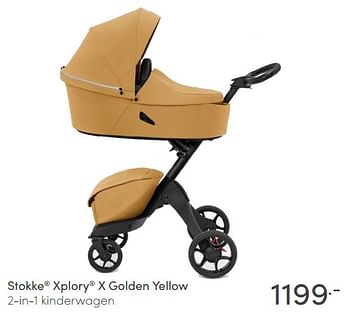 Aanbiedingen Stokke xplory x golden yellow 2-in-1 kinderwagen - Stokke - Geldig van 23/05/2021 tot 29/05/2021 bij Baby & Tiener Megastore