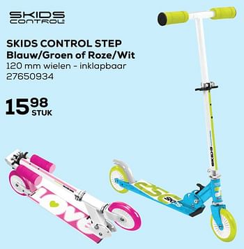 Aanbiedingen Skids control step blauw-groen of roze-wit - Skids Control - Geldig van 25/05/2021 tot 22/06/2021 bij Supra Bazar