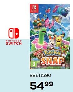 Aanbiedingen Nintendo switch new pokemon snap - Nintendo - Geldig van 25/05/2021 tot 22/06/2021 bij Supra Bazar