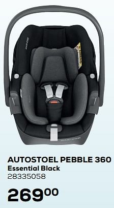 Aanbiedingen Autostoel pebble 360 essential black - Maxi-cosi - Geldig van 25/05/2021 tot 22/06/2021 bij Supra Bazar
