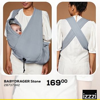 Aanbiedingen Babydrager stone - Izzzi - Geldig van 25/05/2021 tot 22/06/2021 bij Supra Bazar