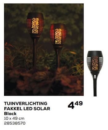 Aanbiedingen Tuinverlichting fakkel led solar black - LUMINEO - Geldig van 25/05/2021 tot 22/06/2021 bij Supra Bazar