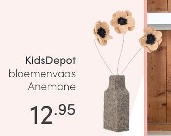 Aanbiedingen Kidsdepot bloemenvaas anemone - KidsDepot  - Geldig van 30/05/2021 tot 05/06/2021 bij Baby & Tiener Megastore