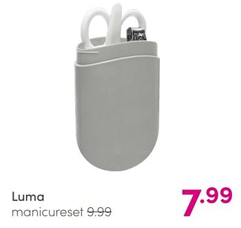 Aanbiedingen Luma manicureset - Luma Babycare - Geldig van 30/05/2021 tot 05/06/2021 bij Baby & Tiener Megastore