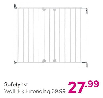 Aanbiedingen Safety 1st wall-fix extending - Safety 1st - Geldig van 30/05/2021 tot 05/06/2021 bij Baby & Tiener Megastore
