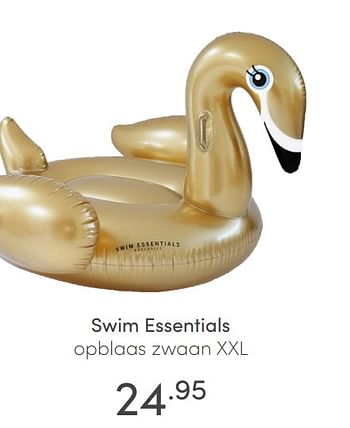 Aanbiedingen Swim essentials opblaas zwaan xxl - Swim Essentials - Geldig van 30/05/2021 tot 05/06/2021 bij Baby & Tiener Megastore