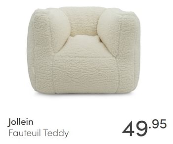 Aanbiedingen Jollein fauteuil teddy - Jollein - Geldig van 30/05/2021 tot 05/06/2021 bij Baby & Tiener Megastore