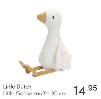 Aanbiedingen Little dutch little goose knuffel - Little Dutch - Geldig van 30/05/2021 tot 05/06/2021 bij Baby & Tiener Megastore