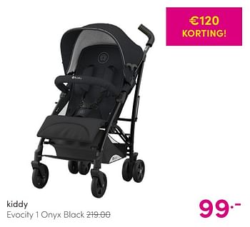 Aanbiedingen Kiddy evocity 1 onyx black - Kiddy - Geldig van 30/05/2021 tot 05/06/2021 bij Baby & Tiener Megastore