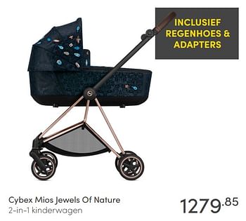 Aanbiedingen Cybex mios jewels of nature 2-in-1 kinderwagen - Cybex - Geldig van 30/05/2021 tot 05/06/2021 bij Baby & Tiener Megastore