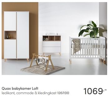 Aanbiedingen Quax babykamer loft - Quax - Geldig van 30/05/2021 tot 05/06/2021 bij Baby & Tiener Megastore