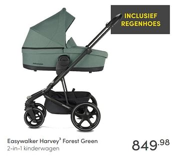 Aanbiedingen Easywalker harvey3 forest green 2-in-1 kinderwagen - Easywalker - Geldig van 30/05/2021 tot 05/06/2021 bij Baby & Tiener Megastore