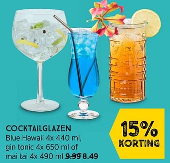 Aanbiedingen Cocktailglazen - Huismerk - Xenos - Geldig van 31/05/2021 tot 06/06/2021 bij Xenos