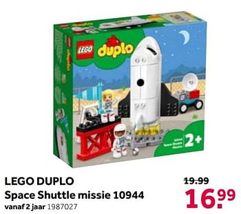 Aanbiedingen Lego duplo space shuttle missie 10944 - Lego - Geldig van 01/06/2021 tot 20/06/2021 bij Intertoys