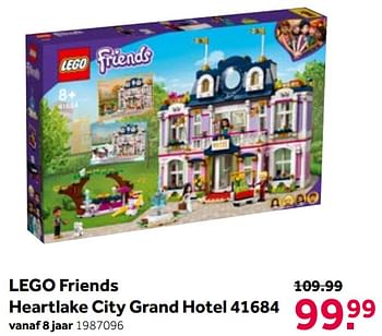 Aanbiedingen Lego friends heartlake city grand hotel 41684 - Lego - Geldig van 01/06/2021 tot 20/06/2021 bij Intertoys