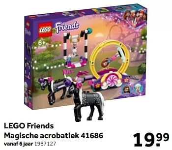 Aanbiedingen Lego friends magische acrobatiek 41686 - Lego - Geldig van 01/06/2021 tot 20/06/2021 bij Intertoys