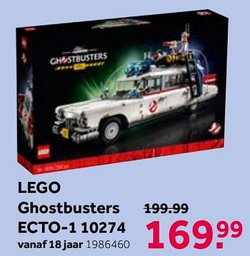 Aanbiedingen Lego ghostbusters ecto-1 10274 - Lego - Geldig van 01/06/2021 tot 20/06/2021 bij Intertoys