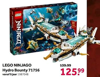 Aanbiedingen Lego ninjago hydro bounty 71756 - Lego - Geldig van 01/06/2021 tot 20/06/2021 bij Intertoys