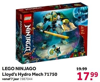 Aanbiedingen Lego ninjago lloyd`s hydro mech 71750 - Lego - Geldig van 01/06/2021 tot 20/06/2021 bij Intertoys