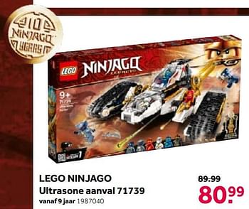 Aanbiedingen Lego ninjago ultrasone aanval 71739 - Lego - Geldig van 01/06/2021 tot 20/06/2021 bij Intertoys