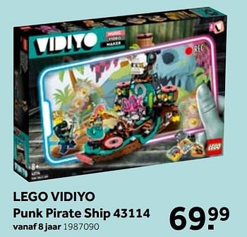 Aanbiedingen Lego vidiyo punk pirate ship 43114 - Lego - Geldig van 01/06/2021 tot 20/06/2021 bij Intertoys