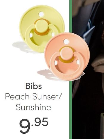 Aanbiedingen Bibs peach sunset- sunshine - Bibs - Geldig van 06/06/2021 tot 12/06/2021 bij Baby & Tiener Megastore