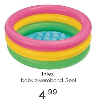 Aanbiedingen Intex baby zwemband geel - Intex - Geldig van 06/06/2021 tot 12/06/2021 bij Baby & Tiener Megastore