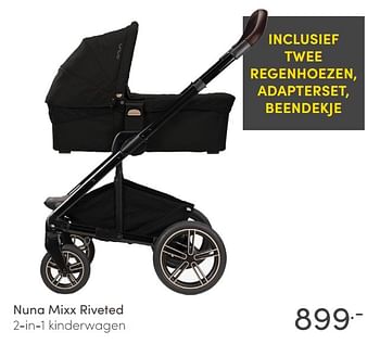Aanbiedingen Nuna mixx riveted 2-in-1 kinderwagen - Nuna - Geldig van 06/06/2021 tot 12/06/2021 bij Baby & Tiener Megastore