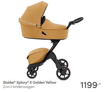 Aanbiedingen Stokke xplory x golden yellow 2-in-1 kinderwagen - Stokke - Geldig van 06/06/2021 tot 12/06/2021 bij Baby & Tiener Megastore